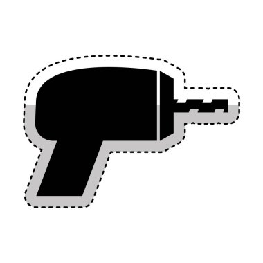 Matkap elektrikli araç simgesini