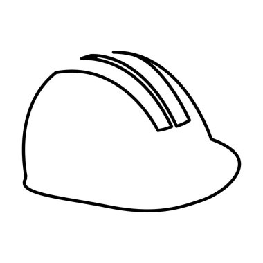 inşaat kask izole simgesi