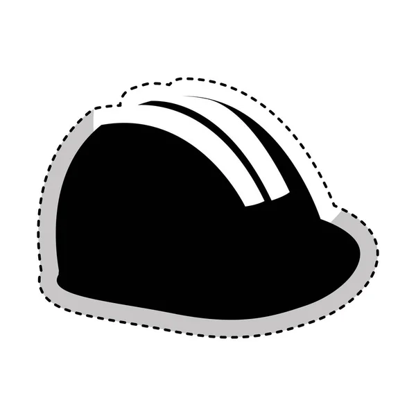 Bouw helm geïsoleerde pictogram — Stockvector