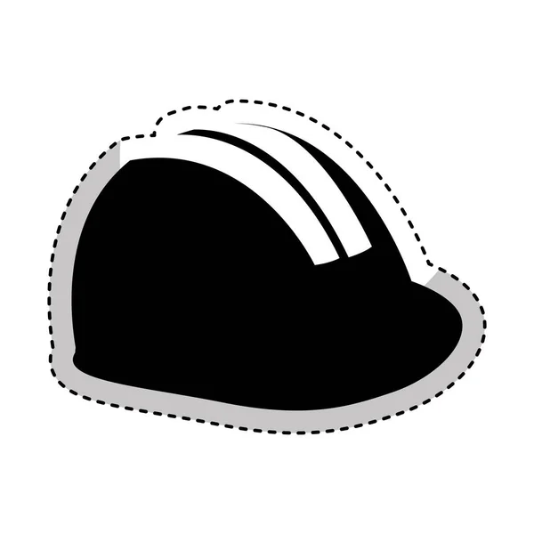 Casco de construcción icono aislado — Vector de stock