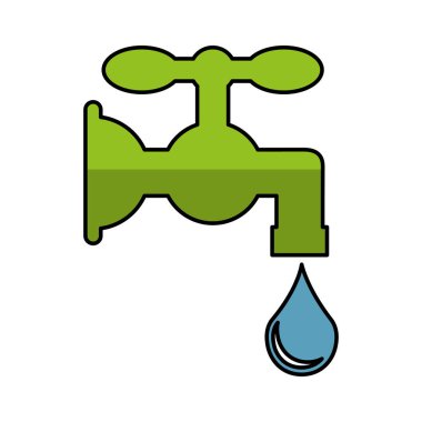 saf su dokunun simgesi