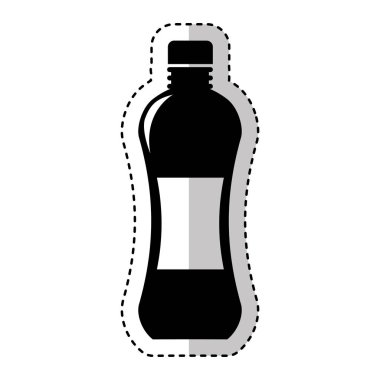 şişe içki siluet izole simgesi