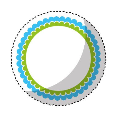 Daire damga siluet simge