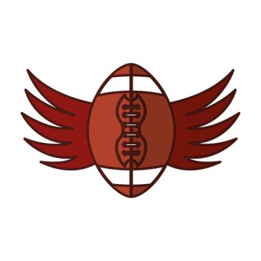 Kanatlı Amerikan futbol balonu