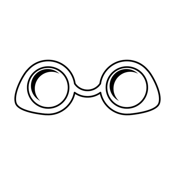 Lunettes icône de style hipster — Image vectorielle