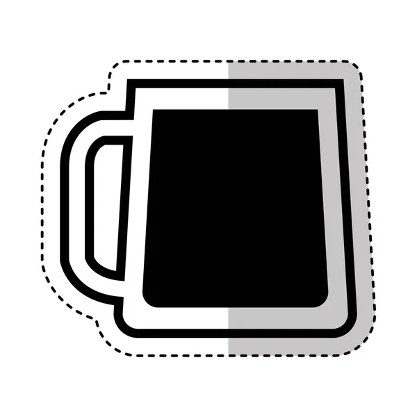 Pivní sklo izolované ikona — Stockový vektor