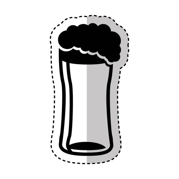 Øl glas isoleret ikon – Stock-vektor