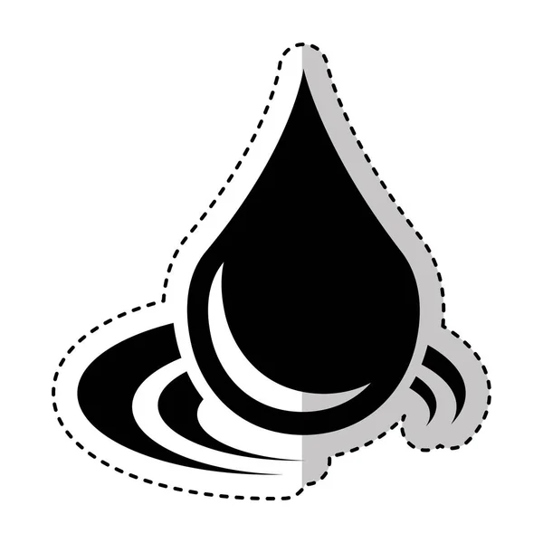 Ícone de água pura emblema isolado —  Vetores de Stock