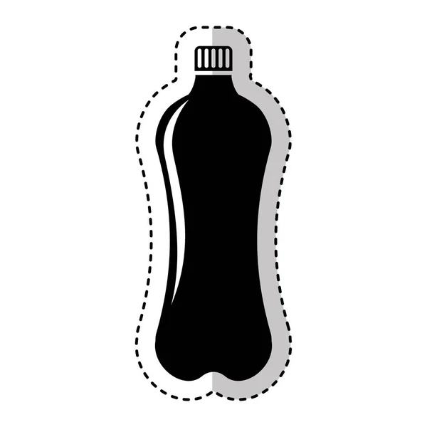 Flasche Drink Silhouette isoliert Symbol — Stockvektor