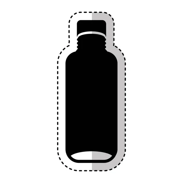 Bottle drink silhouette isolated icon — Stock Vector