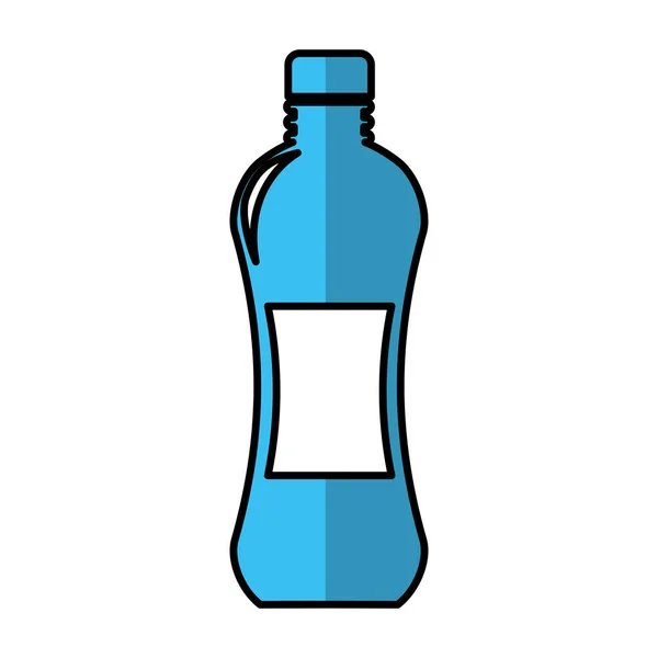 Flaska dryck siluett isolerade ikonen — Stock vektor