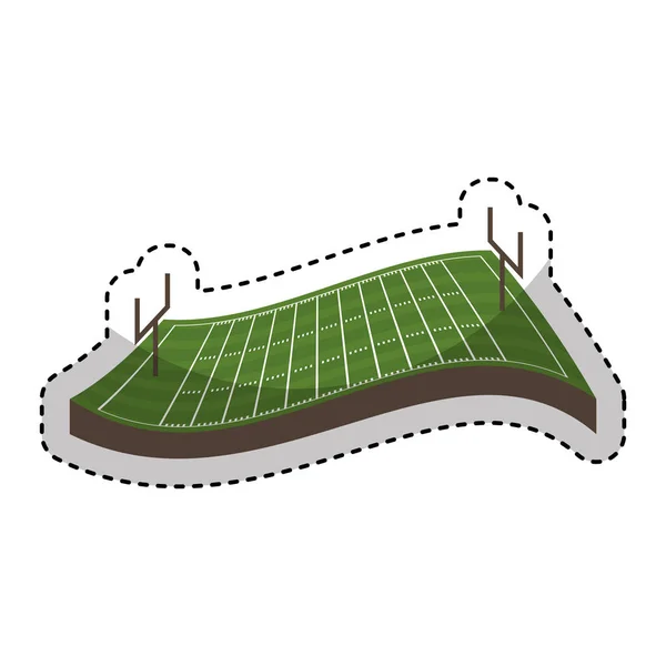 Icône du terrain de football américain — Image vectorielle