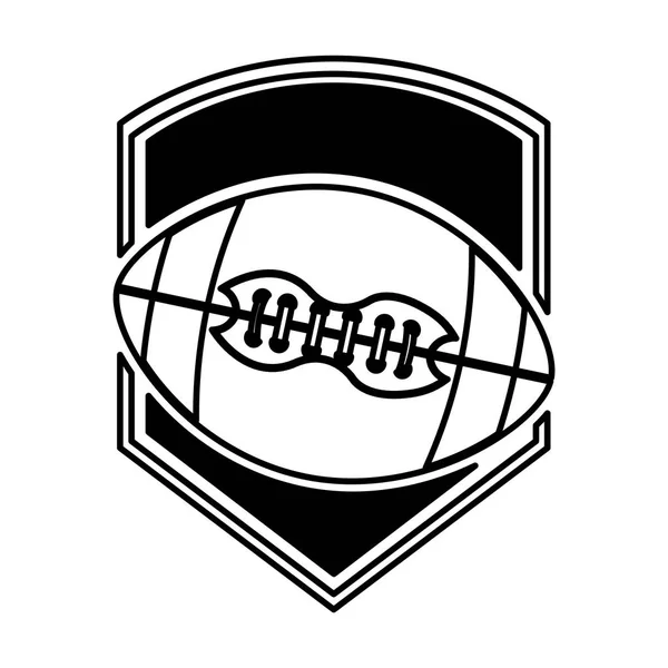 Amerikansk fotboll ballong emblem ikonen — Stock vektor