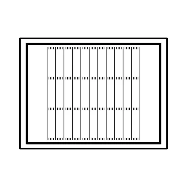 Икона американского футбольного поля — стоковый вектор