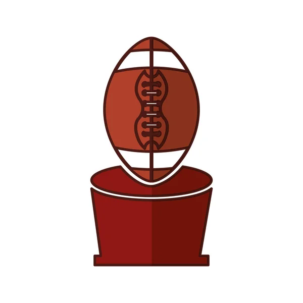 Кубок Америки по футболу с иконой воздушного шара — стоковый вектор