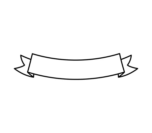 Ізольована іконка зі стрічкою — стоковий вектор