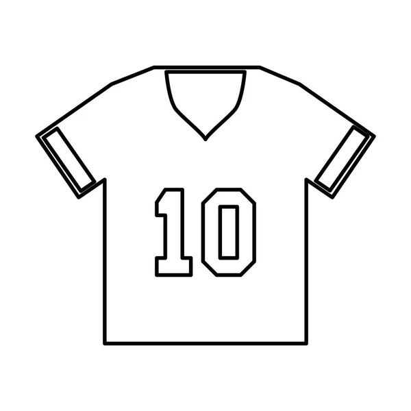 Camisa americana futebol uniforme —  Vetores de Stock
