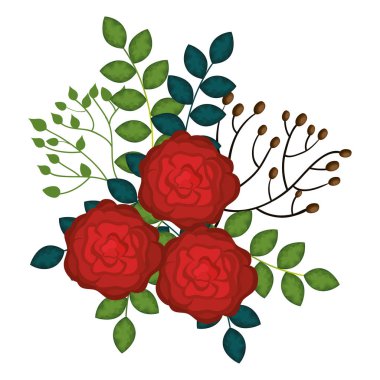 Sevimli çiçek dekorasyon simgesi