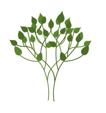 bitki dekoratif simgesi yapraklar