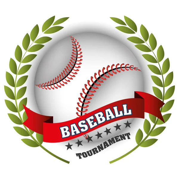 Symbolfigur des Baseball-Clubs — Stockvektor
