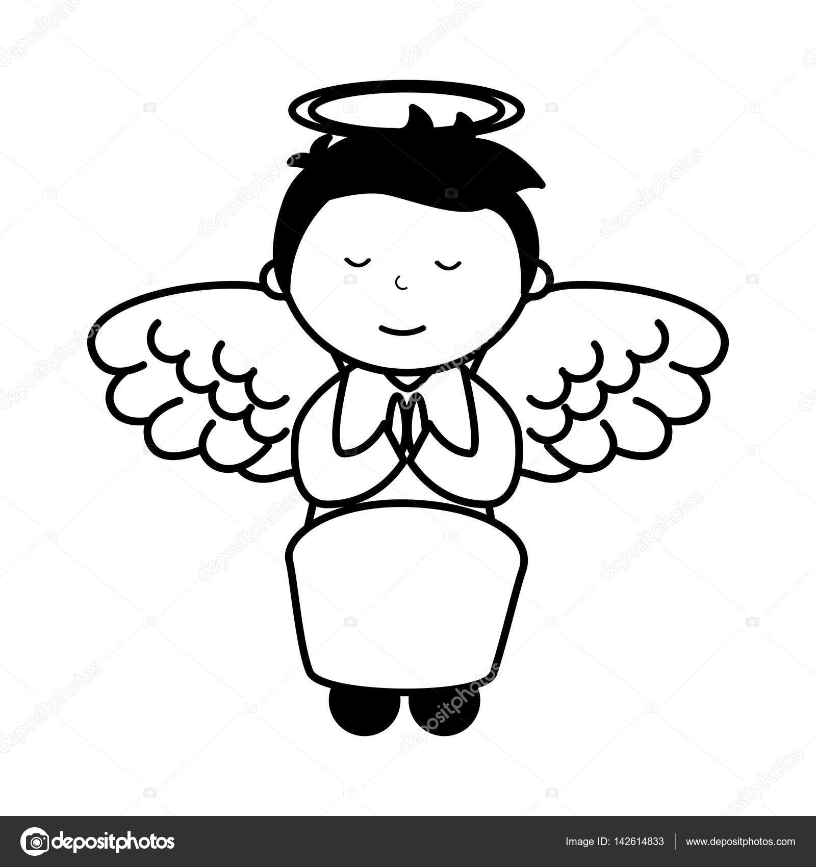 Little boy angel character Stock Vector Image by ©yupiramos 142614833