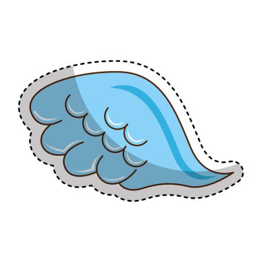 Melek kanatları izole simgesi