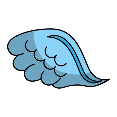 Melek kanatları izole simgesi