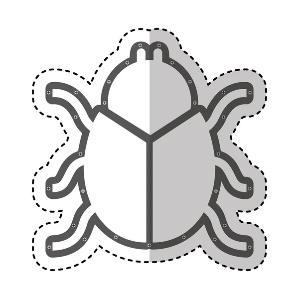 Изолированная икона жука — стоковый вектор