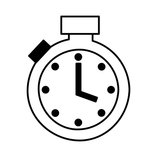 Orologio cronometro icona isolata — Vettoriale Stock