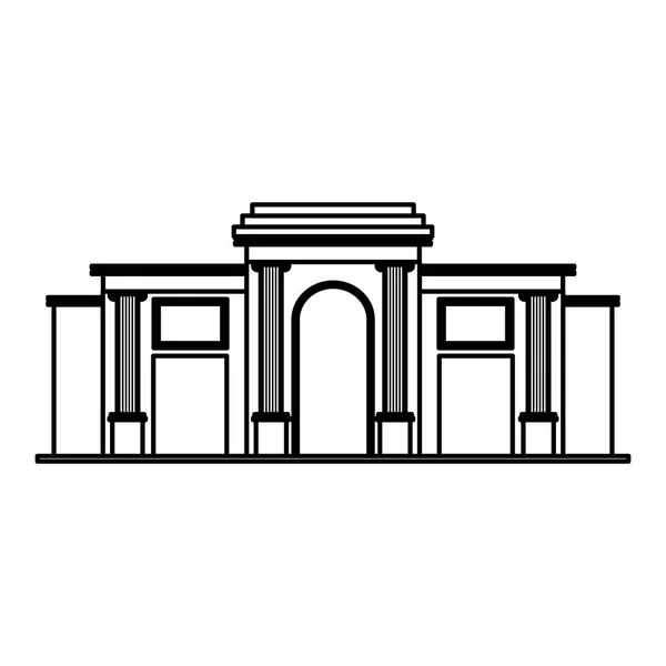 Coliseu roma ícone isolado — Vetor de Stock