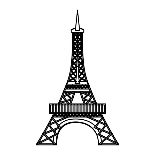 Eiffel torony elszigetelt ikon — Stock Vector
