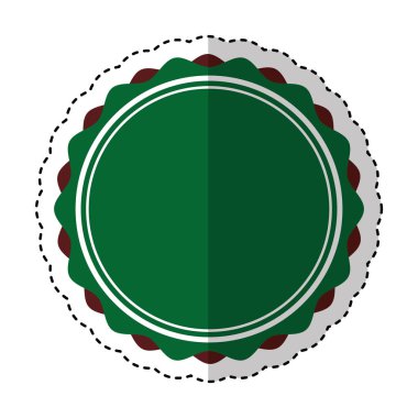 Daire damga siluet simge