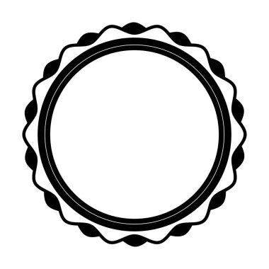 Daire damga siluet simge