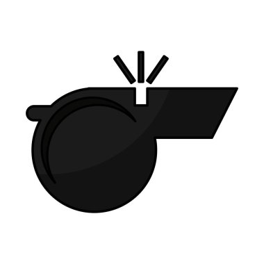 hakem düdüğü izole simgesi