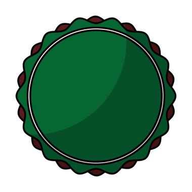 Daire damga siluet simge