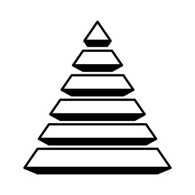 Piramit amblemi Infographic simgesi