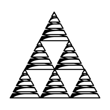 Piramit amblemi Infographic simgesi