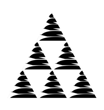 Piramit amblemi Infographic simgesi