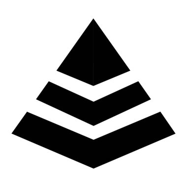 Piramit amblemi Infographic simgesi