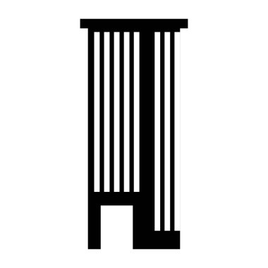 izole siluet simge oluşturma