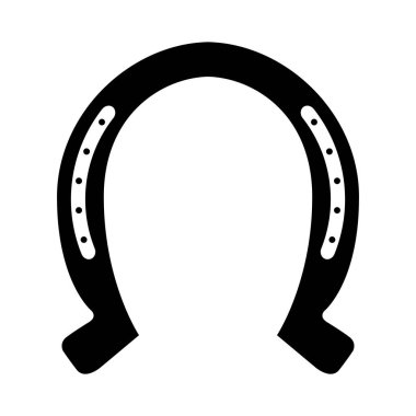 at nalı siluet izole simgesi