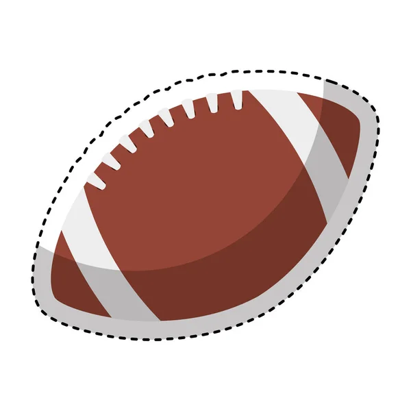 Amerikansk fotboll ballong ikonen — Stock vektor