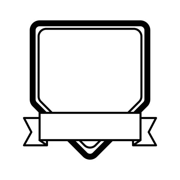 Isolerade bandikon emblem — Stock vektor