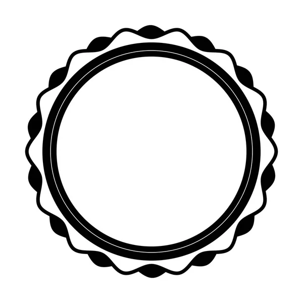 Εικονίδιο σιλουέτα σφραγίδα κύκλο — Διανυσματικό Αρχείο
