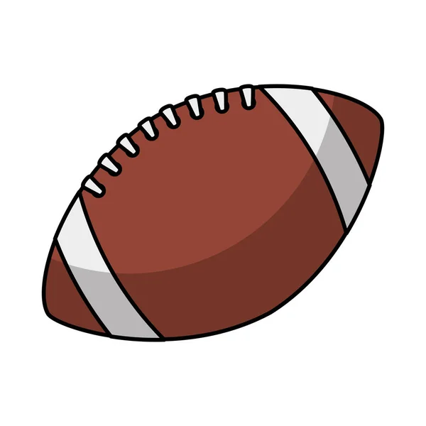 Amerikaans voetbal ballon pictogram — Stockvector