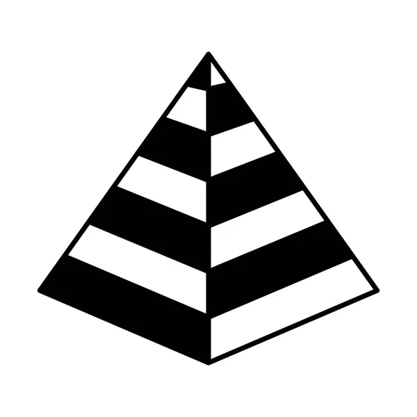 金字塔象征的信息图表图标 — 图库矢量图片