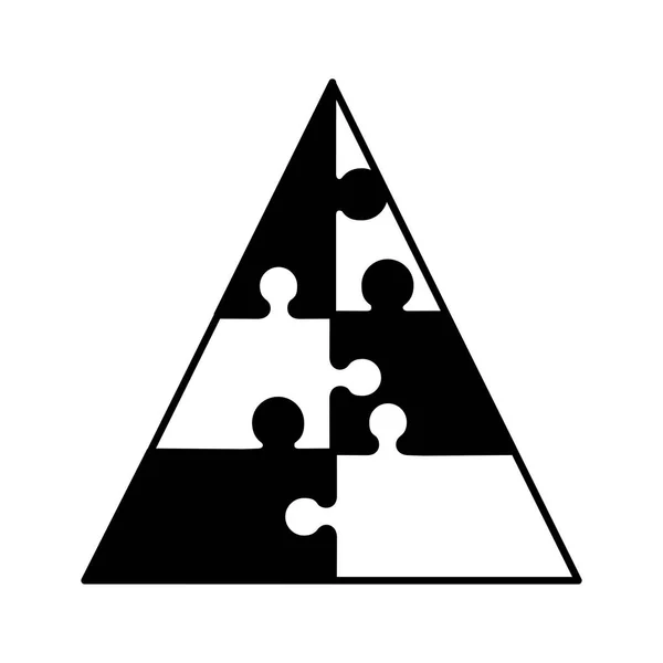 Emblema piramidal icono infográfico — Vector de stock