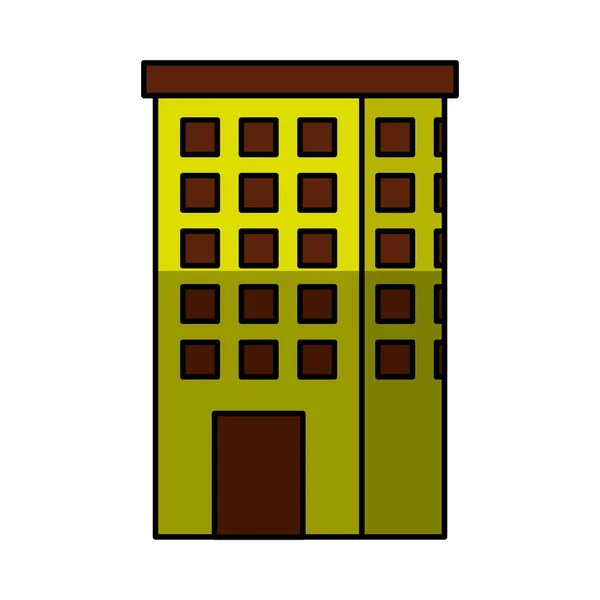 Изолированная иконка здания — стоковый вектор