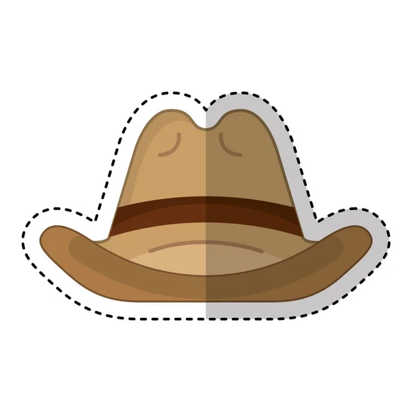 Mucca ragazzo cappello isolato icona — Vettoriale Stock