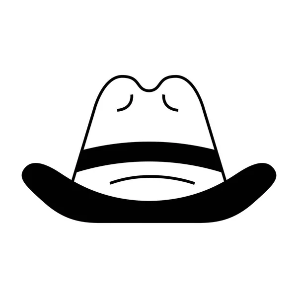 Vaquero sombrero aislado icono — Vector de stock